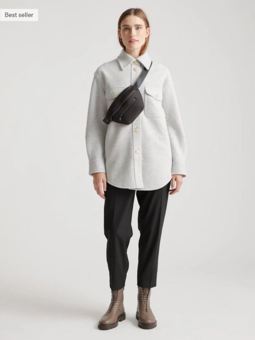 Quince All-Day Neoprene Belt Bag in Black